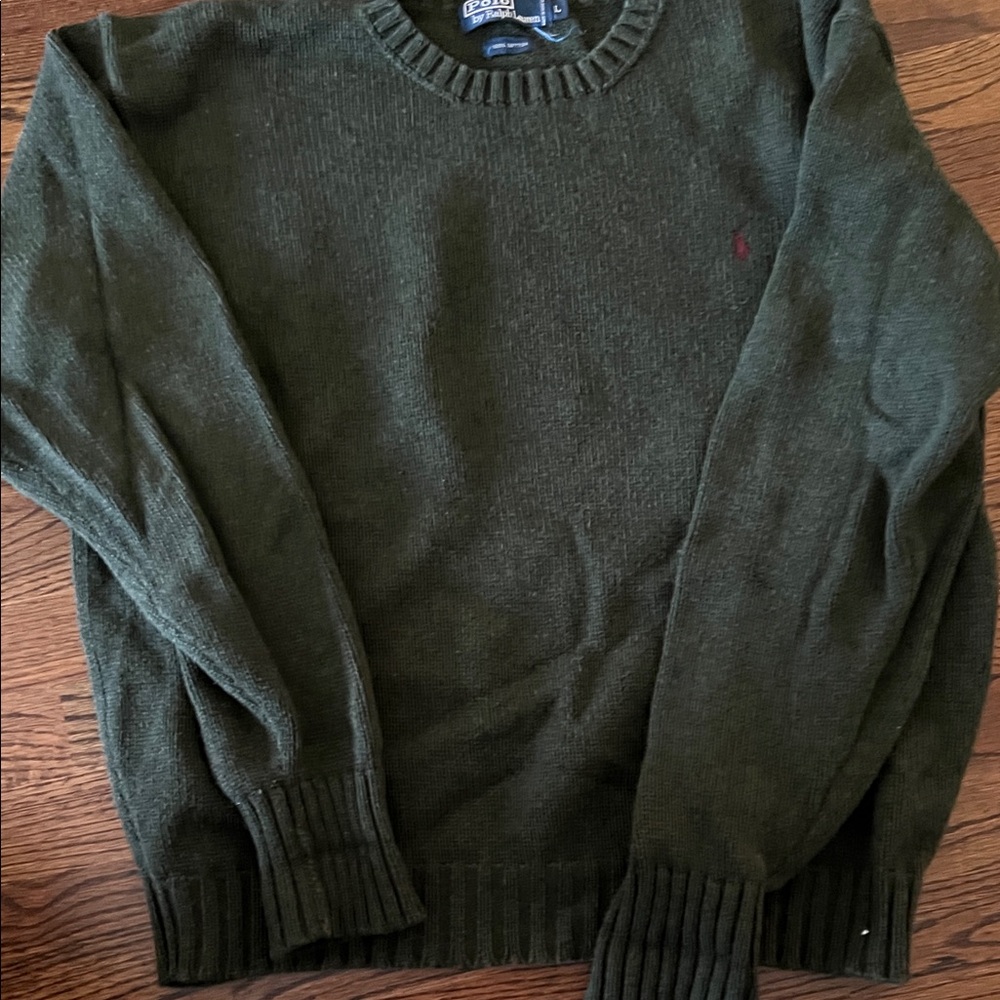 Men's Green  Polo Sweater